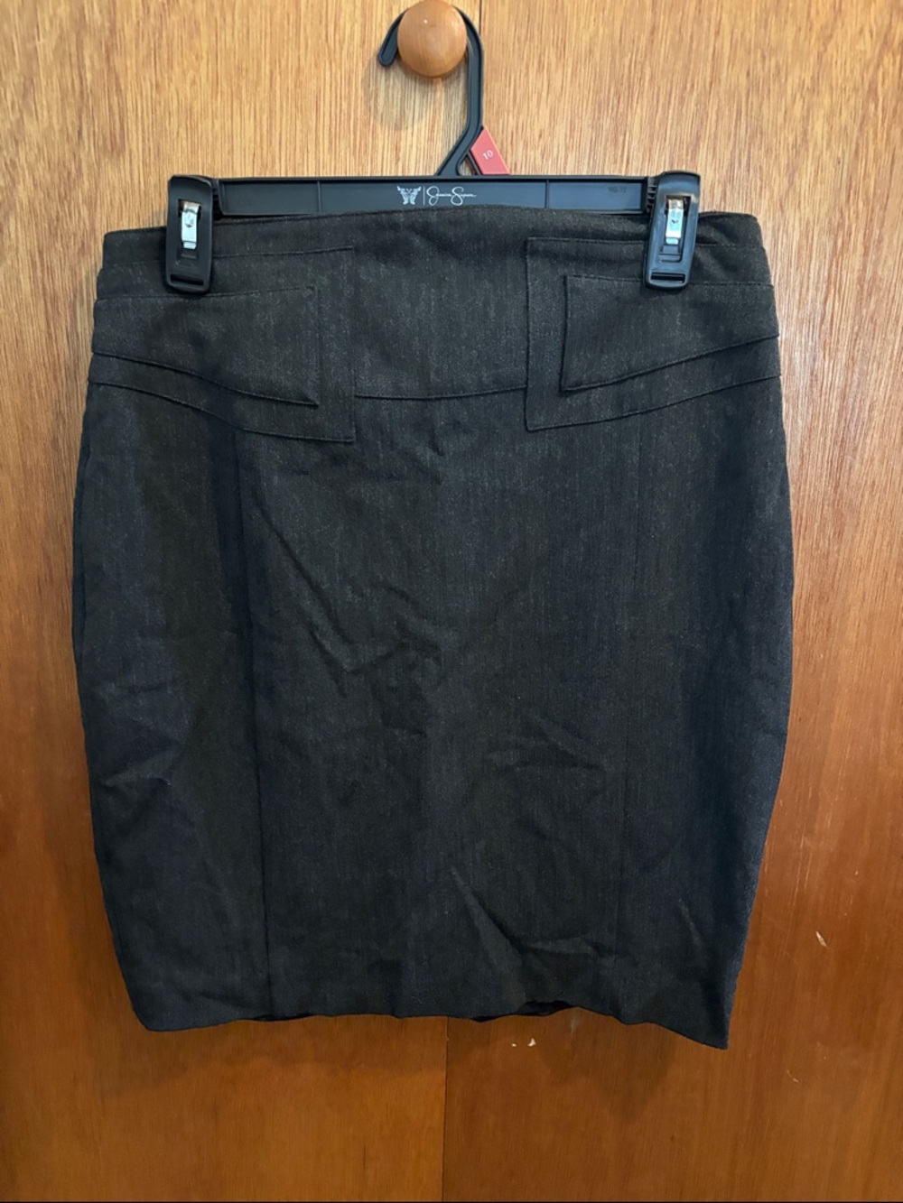 Express Black Pencil Skirt with Subtle Waist Detailing